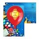 Promotional Post Card with Full Color Balloon Coaster