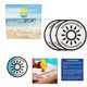 3- Pack Sunburn Alert Circle Stickers With Pack