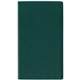a green standard vinyl monthly pocket planner