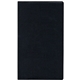 a black standard vinyl monthly pocket planner