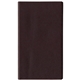 a brown standard vinyl monthly pocket planner