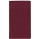 a maroon standard vinyl monthly pocket planner