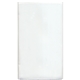 a white standard vinyl monthly pocket planner