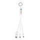 Promotional Escalante 3- in -1 Cell Phone Charging Cable with Type C Adapter and Phone Stand