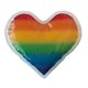 Promotional Rainbow Gel Beads Hot / Cold Pack Heart