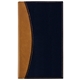 aerial view a black-tan normandy 2 tone soft vinyl monthly planner / 1 color insert, image 1 of 3
