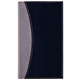 aerial view a black-silver normandy 2 tone soft vinyl monthly planner / 1 color insert, image 1 of 3
