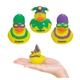 a assorted only - may vary mardi gras rubber duck