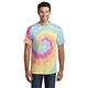 aerial view a pastel rainbow port co(r) tie - dye tee, image 1 of 6