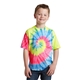 aerial view a neon rainbow port company(r) youth tie - dye tee, image 1 of 6