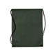 aerial view a hunter green non woven sport drawstring backpack, image 1 of 3