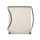aerial view a white non woven sport drawstring backpack, image 1 of 3