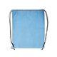 aerial view a carolina blue non woven sport drawstring backpack, image 1 of 3