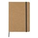 aerial view a natural with black accent eco - inspired strap notebook, image 1 of 3