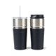 Promotional Emery 2- in -1 Double Wall Stainless Tumbler - 16 oz