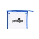 aerial view a reflex-blue pvc travel amenities case, image 1 of 4