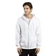 Promotional Threadfast Apparel Unisex Ultimate Fleece Full - Zip Hooded Sweatshirt - WHITE