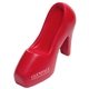 aerial view a red high heel stress reliever, image 1 of 2