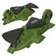 aerial view a green military helicopter stress reliever, image 1 of 2