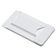 aerial view a white smart mobile wallet w / phone stand screen cleaner, image 1 of 2