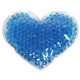aerial view a royal blue large heart gel hot / cold pack, image 1 of 2