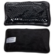 aerial view a black plush mini hot / cold pack, image 1 of 2