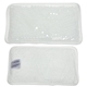 aerial view a white plush mini hot / cold pack, image 1 of 2