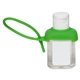aerial view a green caddy strap 1 oz hand sanitizer, image 1 of 2