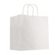 Promotional Kraft Paper White Shopping Bag - 10 X 10
