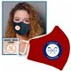 Promotional Anti - Microbial Woven Fabric Face Mask - Adult