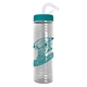 Promotional Slim Fit Water Bottle With Straw Lid - 24 oz.