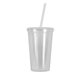 Promotional CARSON 17 oz. Double Wall Bolero Tumbler with Lid and Matching Straw