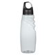 aerial view a clear 24 oz crest carabiner sports bottle, image 1 of 2