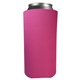aerial view a magenta 16 oz foam tall boy coolie can insulator, image 1 of 2