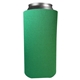 aerial view a kelly green 16 oz foam tall boy coolie can insulator, image 1 of 2