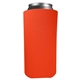 aerial view a orange 16 oz foam tall boy coolie can insulator, image 1 of 2