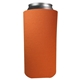 aerial view a tx orange 16 oz foam tall boy coolie can insulator, image 1 of 2