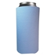 aerial view a carolina blue 16 oz foam tall boy coolie can insulator, image 1 of 2