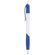 aerial view a white with blue trim plunging jada click pen, image 1 of 3