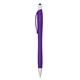 aerial view a purple with silver trim evolution stylus pen, image 1 of 2