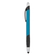 aerial view a teal sander dual function stylus pen, image 1 of 3