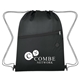aerial view a black tilt drawstring cooler sports pack, image 1 of 2