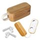 Promotional Tws Earbuds In Bamboo Charging Case
