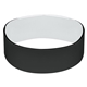 aerial view a black/white 1 silicone bracelet, image 1 of 2