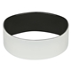 aerial view a white/black 1 silicone bracelet, image 1 of 2