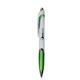 aerial view a lime green white crest grip pen, image 1 of 2