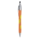 aerial view a orange/yellow mood color changing click pen / stylus, image 1 of 2