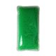 aerial view a green rectangle gel bead hot / cold pack, image 1 of 2