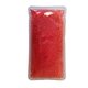 aerial view a red rectangle gel bead hot / cold pack, image 1 of 2