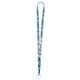 aerial view a any color 1/2 super soft polyester multi - color sublimation lanyard, image 1 of 3